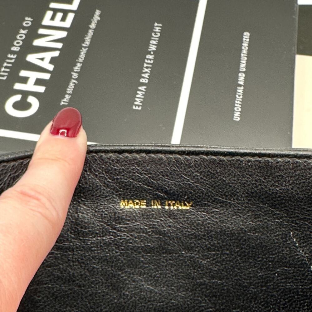 Chanel Black Lambskin Full Flap Shoulder Bag - Picture 12 of 16